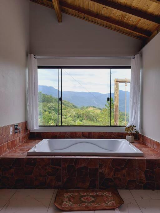 Cabana Recanto Do Arruda Para Casal Em Aguas Mornas Exterior foto